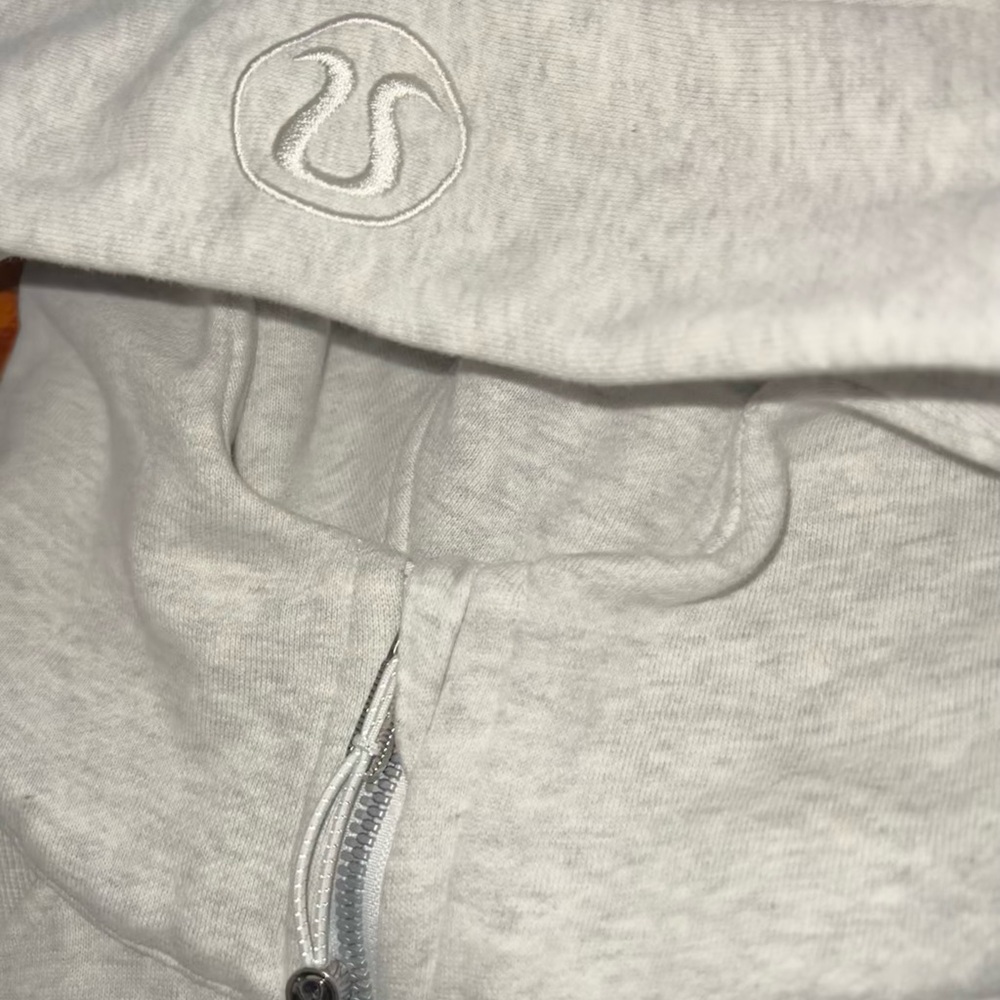 Lululemon Scuba Oversized Half-Zip - Ultra Light Grey